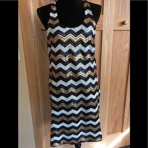 ❤️Beautiful sequined tank dress, worn once. Size M